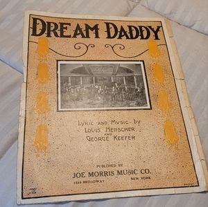 Dream Daddy vintage Sheet Music